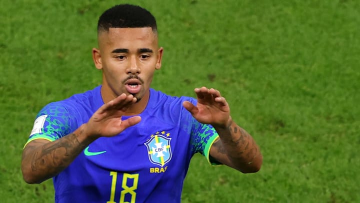 Titular contra Camarões, Gabriel Jesus deixou o campo no segundo tempo