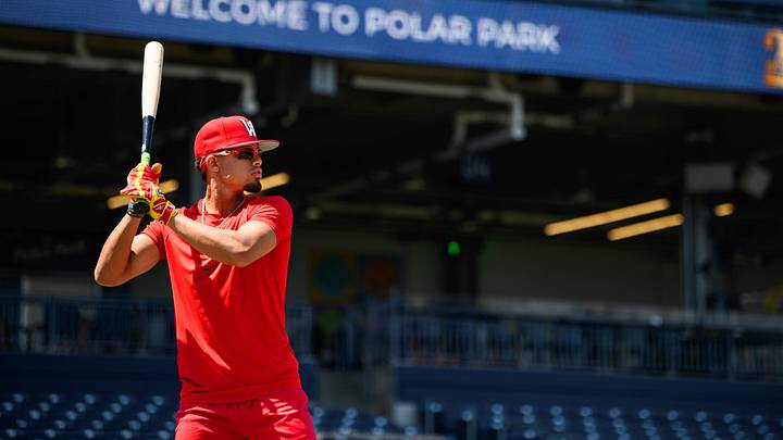 Red Sox top prospect Franklin Arias warms up at Polar Park ahead of his first game with Triple-A Worcester on July 25, 2026. Red Sox top prospect Franklin Arias warms up at Polar Park ahead of his first game with Triple-A Worcester on July 25, 2026.