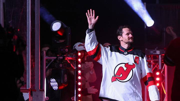Former New Jersey Devils player Patrik Elias (26): Ed Mulholland-Imagn Images