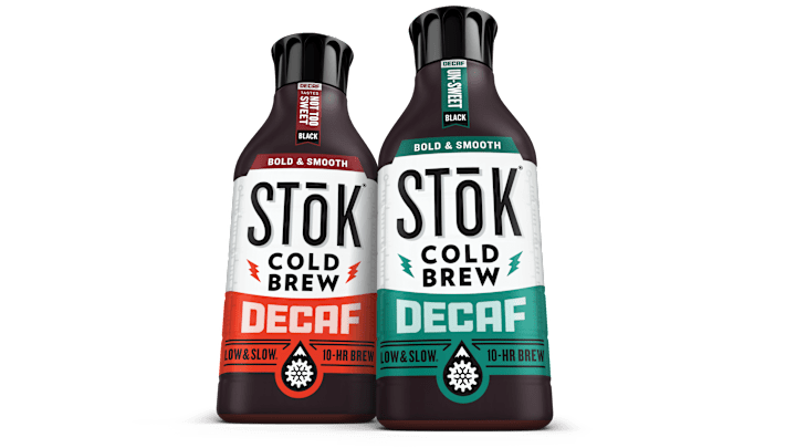 STōK Decaf Cold Brew Decaf in Unsweet and Not So Sweet