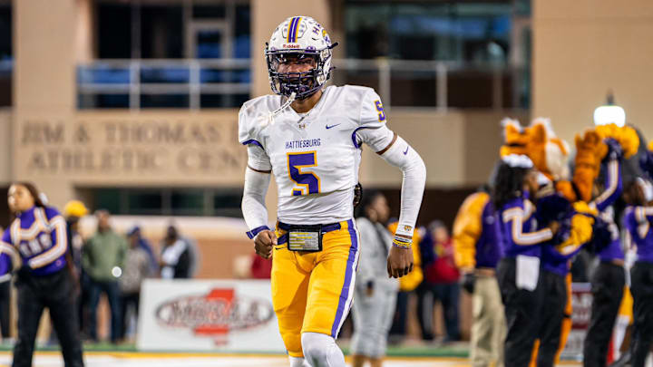 Tristen “TK” Keys running out to a football game.