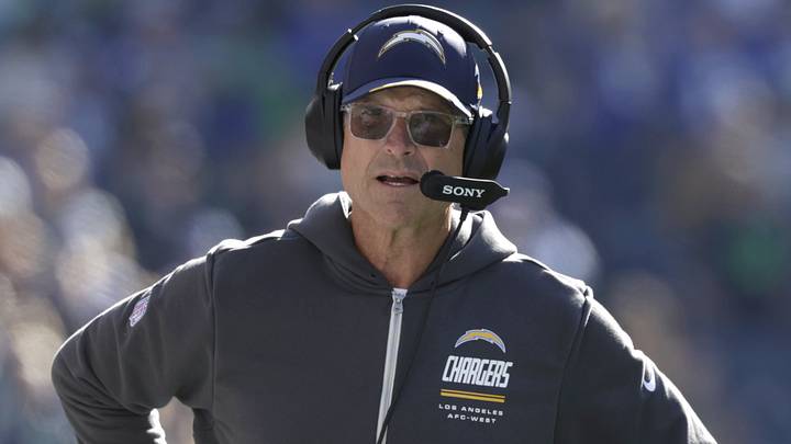 Oct 4, 2026; Seattle, Washington, USA; Los Angeles Chargers head coach Jim Harbaugh Mandatory Credit: Joe Nicholson-Imagn Images Oct 4, 2026; Seattle, Washington, USA; Los Angeles Chargers head coach Jim Harbaugh Mandatory Credit: Joe Nicholson-Imagn Images