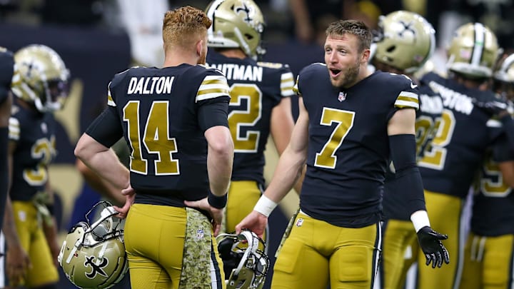 New Orleans Saints tight end Taysom Hill (7)