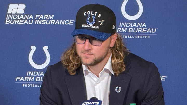 Indianapolis Colts tight end Tyler Warren won the John Mackey Award as the nation's top tight end at Penn State in 2024.