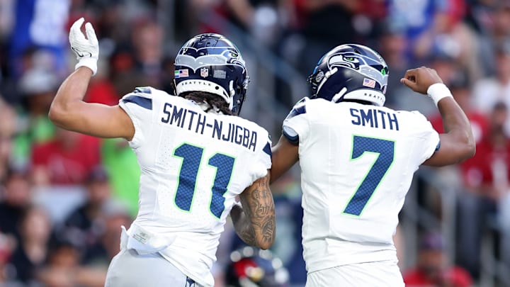 Geno Smith, Jaxon Smith-Njigba of the Seahawks