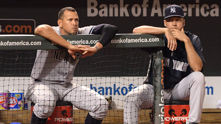 Alex Rodríguez y Derek Jeter  compartieron 12 temporadas en los Yankees y ahora lo hacen como analistas de la Serie Mundial