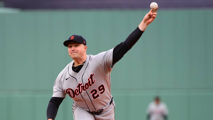 Apr 18, 2026; Boston, Massachusetts, USA; Detroit Tigers starting pitcher Tarik Skubal (29) pitches during the first inning against the Boston Red Sox at Fenway Park. Mandatory Credit: Bob DeChiara-Imagn Images Apr 18, 2026; Boston, Massachusetts, USA; Detroit Tigers starting pitcher Tarik Skubal (29) pitches during the first inning against the Boston Red Sox at Fenway Park. Mandatory Credit: Bob DeChiara-Imagn Images