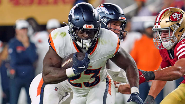 Denver Broncos RB Audric Estimé