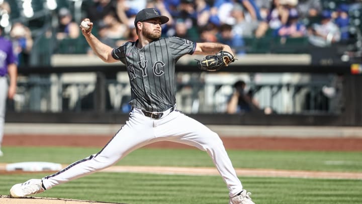 Jul 13, 2024; New York City, New York, USA; New York Mets starting pitcher Christian Scott (45) pitches in the first inning against the Colorado Rockies at Citi Field. Jul 13, 2024; New York City, New York, USA; New York Mets starting pitcher Christian Scott (45) pitches in the first inning against the Colorado Rockies at Citi Field.