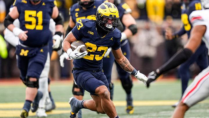 Michigan running back Jordan Marshall runs against Ohio State Michigan running back Jordan Marshall runs against Ohio State