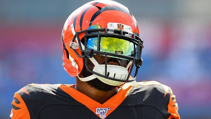 Cincinnati Bengals offensive tackle Bobby Hart looks on prior to the game against the Buffalo Bills. Cincinnati Bengals offensive tackle Bobby Hart looks on prior to the game against the Buffalo Bills.