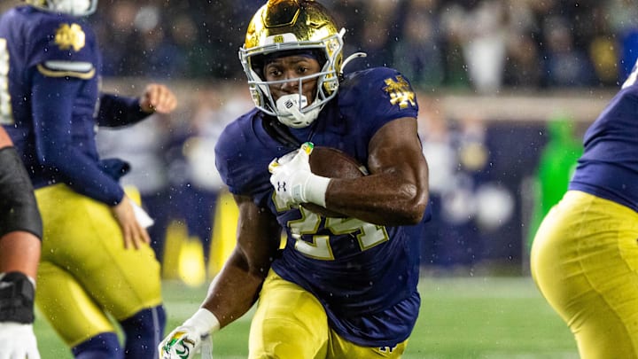 Notre Dame Fighting Irish running back Jadarian Price Notre Dame Fighting Irish running back Jadarian Price