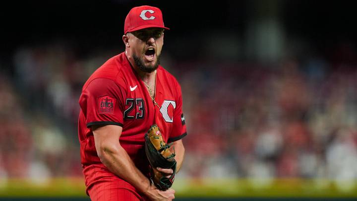 May 23, 2026; Cincinnati, Ohio, USA; Cincinnati Reds pitcher Graham Ashcraft reacts after the final out of the eighth inning against the St. Louis Cardinals at Great American Ball Park. Mandatory Credit: Aaron Doster-Imagn Images May 23, 2026; Cincinnati, Ohio, USA; Cincinnati Reds pitcher Graham Ashcraft reacts after the final out of the eighth inning against the St. Louis Cardinals at Great American Ball Park. Mandatory Credit: Aaron Doster-Imagn Images