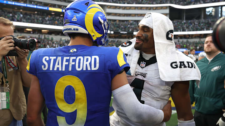 Matthew Stafford, Los Angeles Rams (L) - Jalen Hurts, Philadelphia Eagles (R)