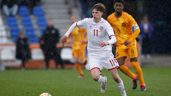 Jonathan Asp-Jensen für die dänische Juniorennationalmannschaft Jonathan Asp-Jensen für die dänische Juniorennationalmannschaft