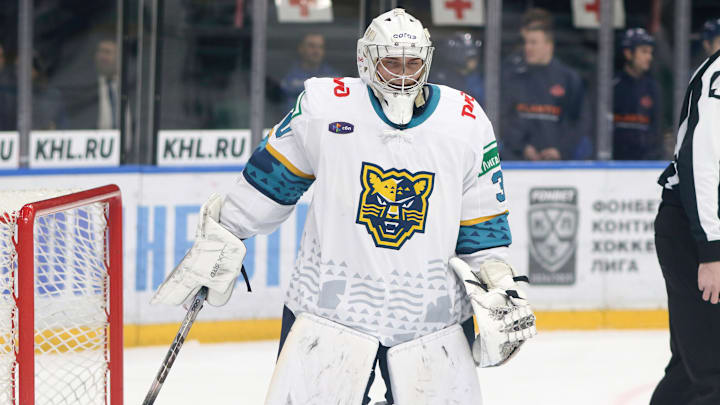 Sergei Ivanov (30) Sochi Hockey Club seen in action during...