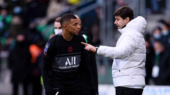 Kylian Mbappé y Mauricio Pochettino Kylian Mbappé y Mauricio Pochettino