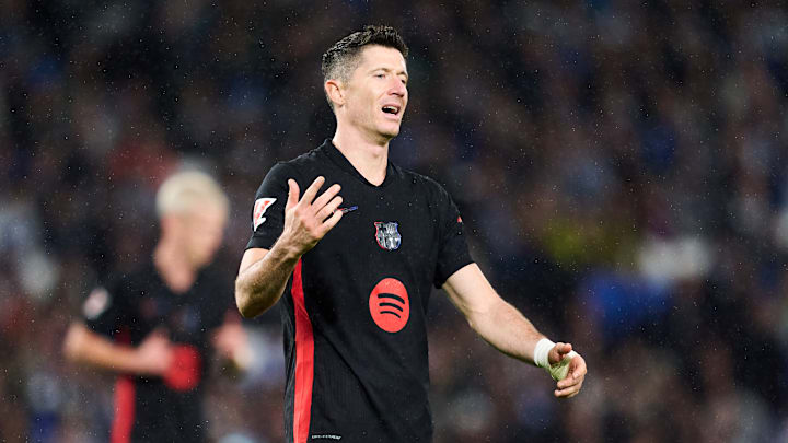 Robert Lewandowski, Real Sociedad vs FC Barcelona - La Liga EA Sports