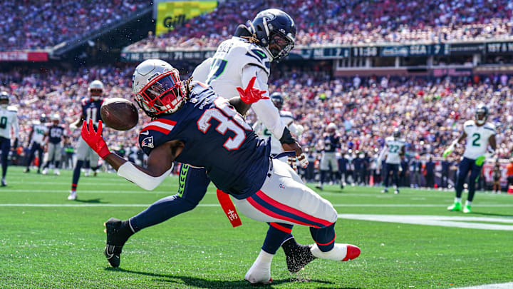 Stevenson has four fumbles in four games for the Patriots in 2024 