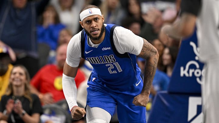 Mar 31, 2025; Dallas, Texas, USA; Dallas Mavericks center Daniel Gafford (21) in action during the game between the Dallas Mavericks and the Brooklyn Nets at the American Airlines Center. Mandatory Credit: Jerome Miron-Imagn Images Mar 31, 2025; Dallas, Texas, USA; Dallas Mavericks center Daniel Gafford (21) in action during the game between the Dallas Mavericks and the Brooklyn Nets at the American Airlines Center. Mandatory Credit: Jerome Miron-Imagn Images
