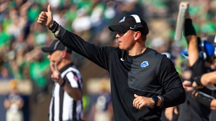 Boise State Broncos head coach Spencer Danielson.