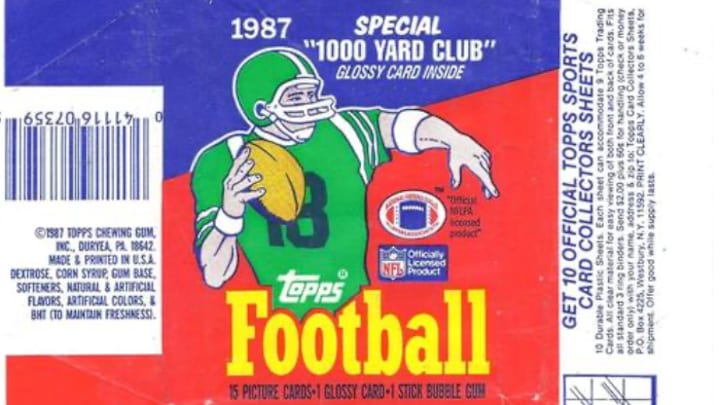 1987 Topps Football Wax Wrapper