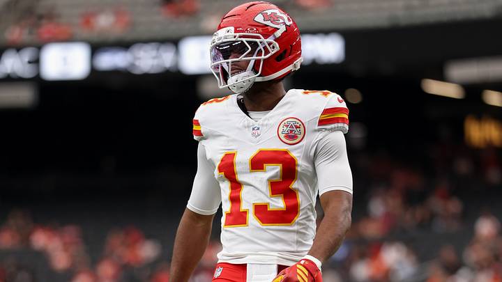 Oct 4, 2026; Paradise, Nevada, USA; Kansas City Chiefs wide receiver Cyrus Allen (13) warms up before the game against the Las Vegas Raiders at Allegiant Stadium. Mandatory Credit: David Brytus-Imagn Images Oct 4, 2026; Paradise, Nevada, USA; Kansas City Chiefs wide receiver Cyrus Allen (13) warms up before the game against the Las Vegas Raiders at Allegiant Stadium. Mandatory Credit: David Brytus-Imagn Images