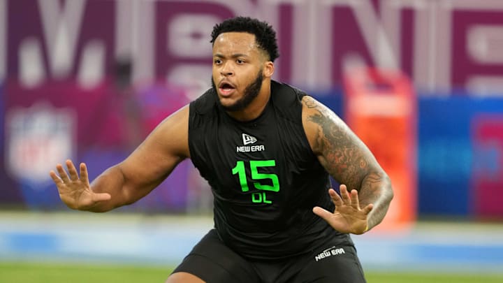 LSU offensive lineman Miles Frazier (OL15). LSU offensive lineman Miles Frazier (OL15).