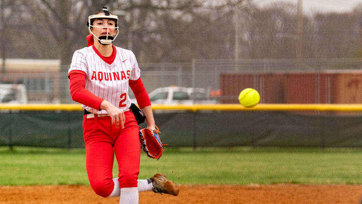 St. Thomas Aquinas and South Plainfield high school girls softball teams met Thursday, April 2, 2026 afternoon at the field at South Plainfield High School in South Plainfield.