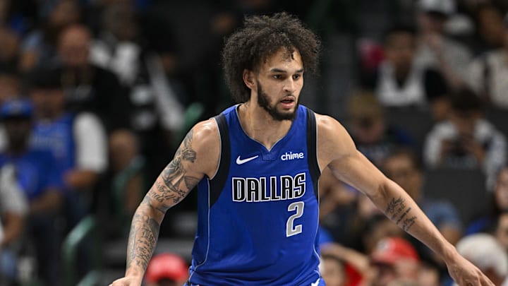 Oct 28, 2024; Dallas, Texas, USA; Dallas Mavericks center Dereck Lively II (2) in action during the game between the Dallas Mavericks and the Utah Jazz at the American Airlines Center. Mandatory Credit: Jerome Miron-Imagn Images
