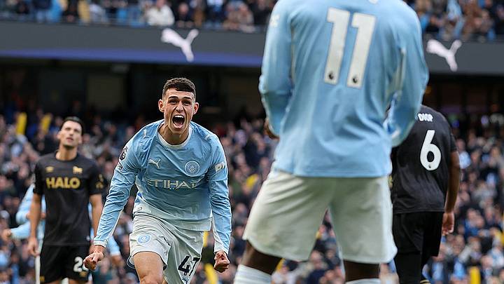 Phil Foden scored on his return from suspension at the weekend. Phil Foden scored on his return from suspension at the weekend.