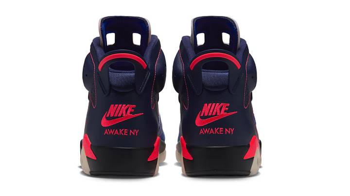 The Air Jordan 6 x Awake NY "Blueberry" colorway. The Air Jordan 6 x Awake NY "Blueberry" colorway.