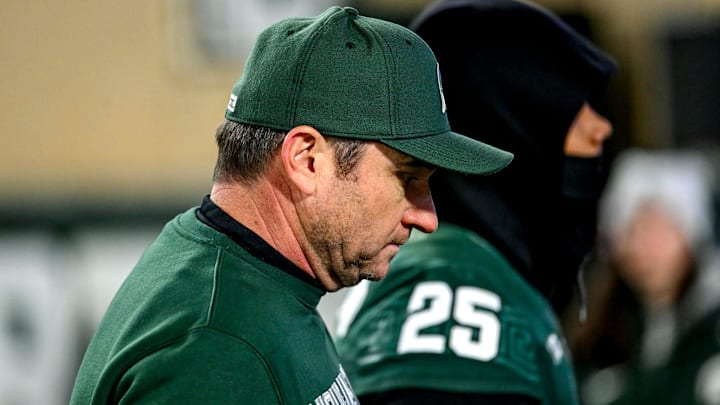 Michigan State's head coach Jonathan Smith leaves the field after the Spartans loss to Michigan on Saturday, Oct. 25, 2025, at Spartan Stadium in East Lansing. Michigan State's head coach Jonathan Smith leaves the field after the Spartans loss to Michigan on Saturday, Oct. 25, 2025, at Spartan Stadium in East Lansing.
