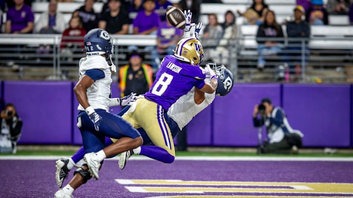The Huskies tried to hit Chris Lawson deep a couple of times against UC Davis. 