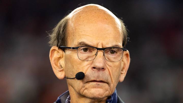 SEC Nation's Paul Finebaum on set. SEC Nation's Paul Finebaum on set.