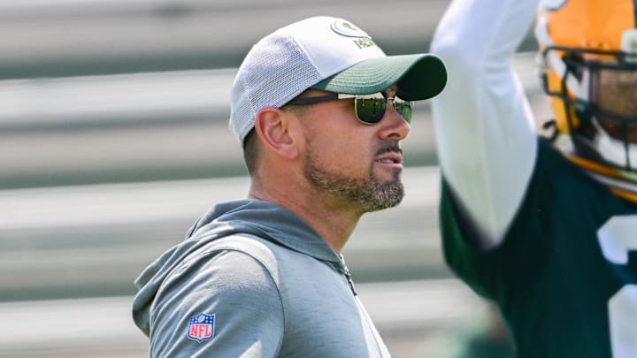 Green Bay Packers head coach Matt LaFleur