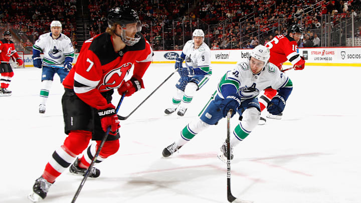 Vancouver Canucks v New Jersey Devils