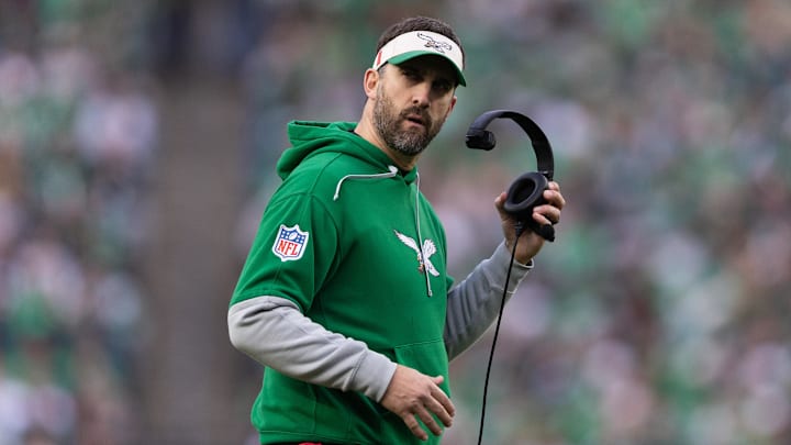 Philadelphia Eagles head coach Nick Sirianni looks on during game against the Dallas Cowboys.