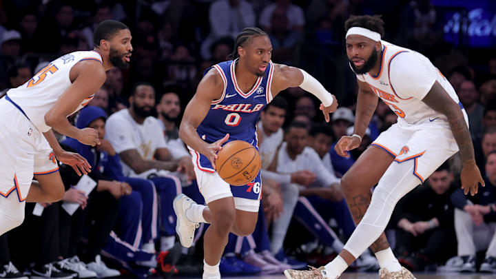 The Philadelphia 76ers and guard Tyrese Maxey are underdogs in Game 2. 