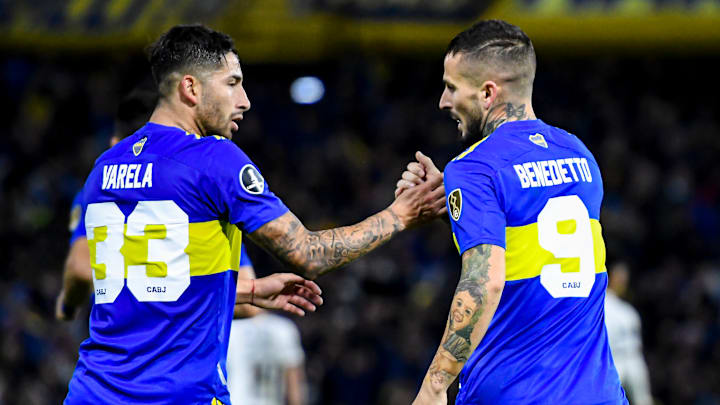 Varela y Benedetto saben que deberán transpirar para clasificar a Boca en la Libertadores 2022. Varela y Benedetto saben que deberán transpirar para clasificar a Boca en la Libertadores 2022.