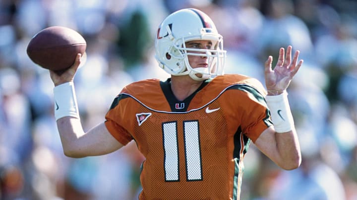 Unknown date, 2000; Coral Gables, FL, USA; FILE PHOTO; Miami Hurricanes quarterback Ken Dorsey (11).