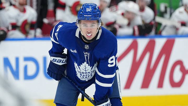 Oct 3, 2026; Toronto, Ontario, CAN; Toronto Maple Leafs left wing Gavin McKenna (92) waits for the face-off against the Ottawa Senators during the third period at Scotiabank Arena. Mandatory Credit: Nick Turchiaro-Imagn Images Oct 3, 2026; Toronto, Ontario, CAN; Toronto Maple Leafs left wing Gavin McKenna (92) waits for the face-off against the Ottawa Senators during the third period at Scotiabank Arena. Mandatory Credit: Nick Turchiaro-Imagn Images
