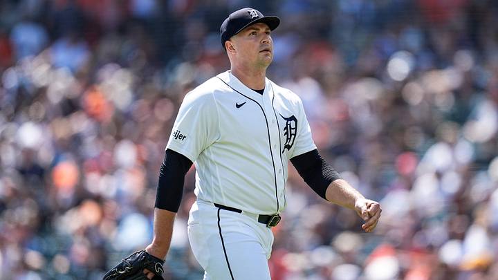 Detroit Tigers pitcher Tarik Skubal (29) walks off the field for pitching change during the seventh inning against Milwaukee Brewers at Comerica Park in Detroit on Thursday, April 23, 2026. Detroit Tigers pitcher Tarik Skubal (29) walks off the field for pitching change during the seventh inning against Milwaukee Brewers at Comerica Park in Detroit on Thursday, April 23, 2026.