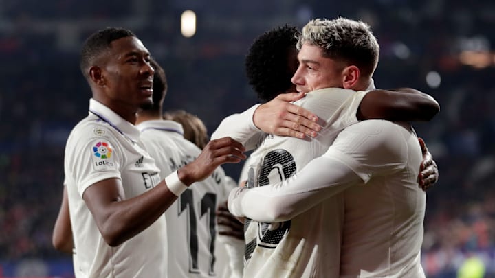 Valverde scored Real's first against Osasuna