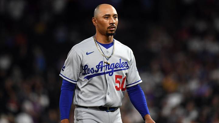 Aug 18, 2026; Denver, Colorado, USA; Los Angeles Dodgers infielder Mookie Betts (50) in the ninth inning against the Colorado Rockies at Coors Field. Mandatory Credit: Christopher Hanewinckel-Imagn Images Aug 18, 2026; Denver, Colorado, USA; Los Angeles Dodgers infielder Mookie Betts (50) in the ninth inning against the Colorado Rockies at Coors Field. Mandatory Credit: Christopher Hanewinckel-Imagn Images