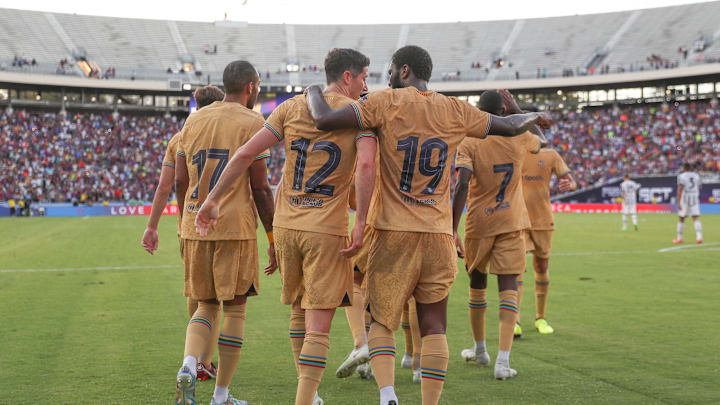 Barcelona en un amistoso contra la Juventus