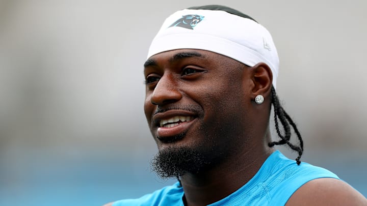 Carolina Panthers wide receiver Xavier Legette