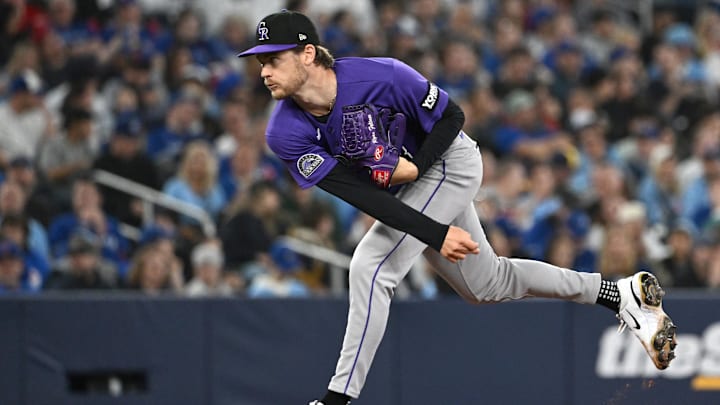 Colorado Rockies starting pitcher Ryan Feltner