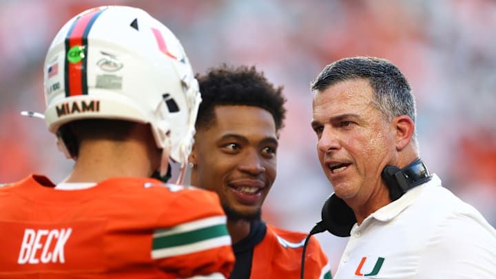 Carson Beck, Mario Cristobal, Syracuse v Miami