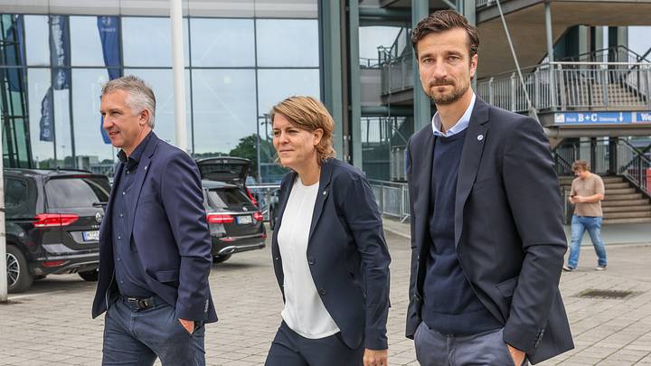 Der S04-Vorstand: Frank Baumann, Christina Rühl-Hamers und Matthias Tillmann (v.l.n.r.)